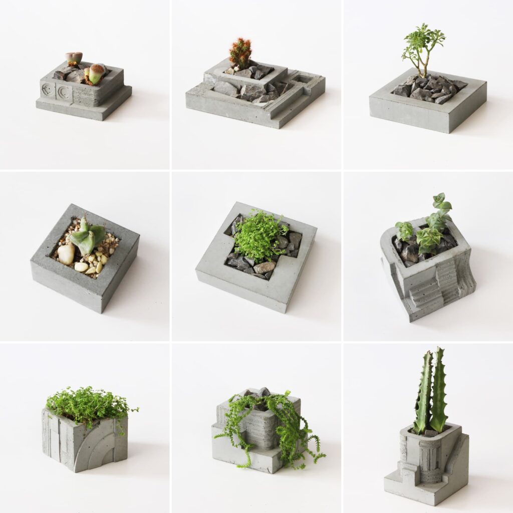 9 concrete planters